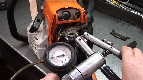 compression tester for a stihl chainsaw|minimum compression for stihl ms250.